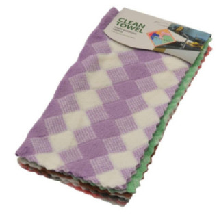 Ścierki kuchenne 30x30cmk 5 sztuk mikroflanela mix